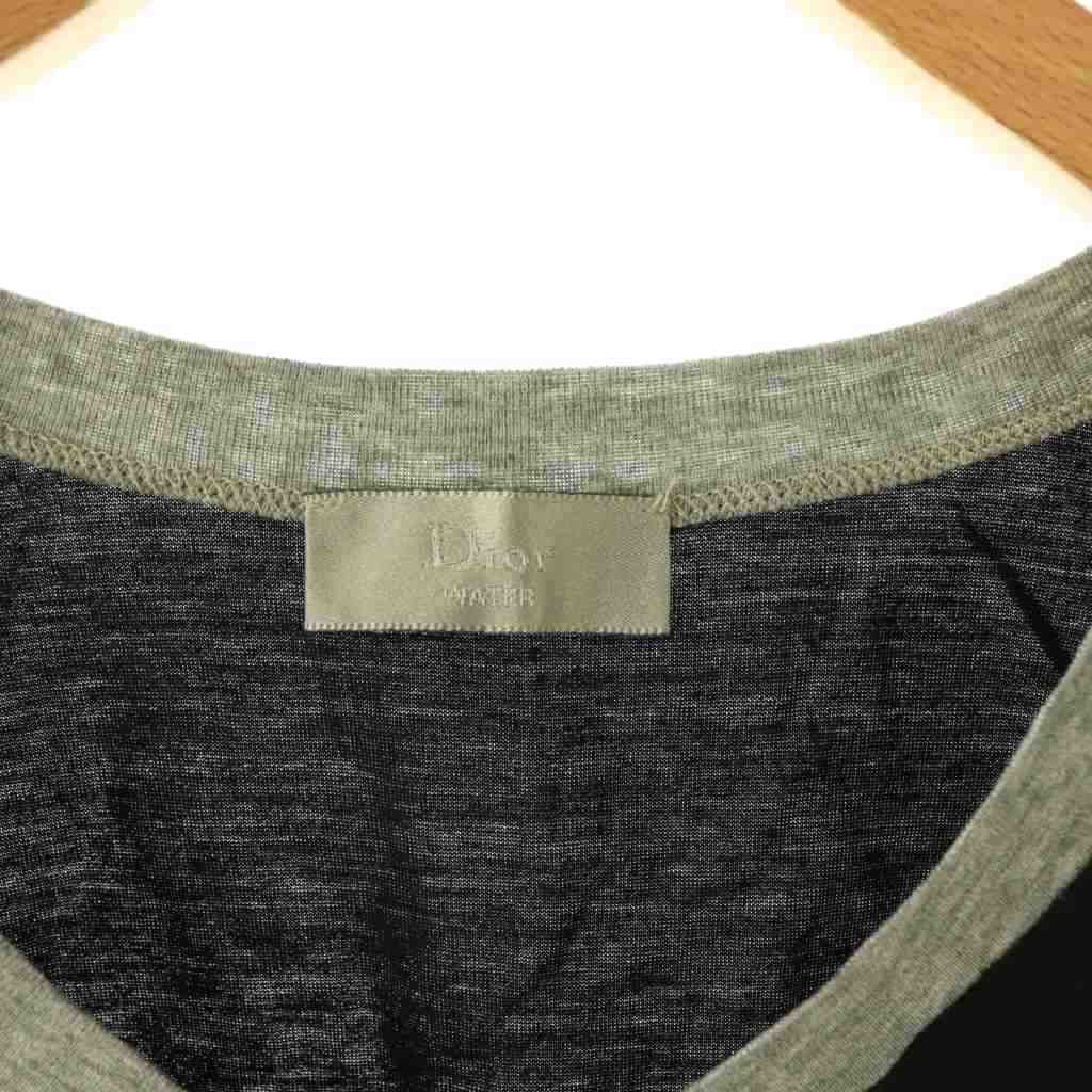 Dior Homme Water Tank Top Sleeveless Top Bee 48 Black Gray DO — view 6