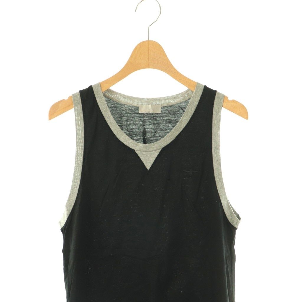 Dior Homme Water Tank Top Sleeveless Top Bee 48 Black Gray DO — view 3