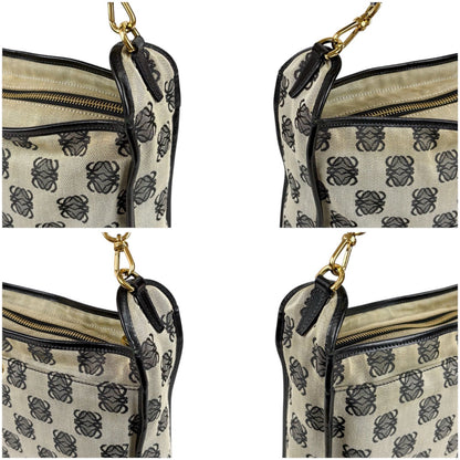 Loewe Bolso Repeat Anagram Logo Shoulder Bag Cross Navy — view 6
