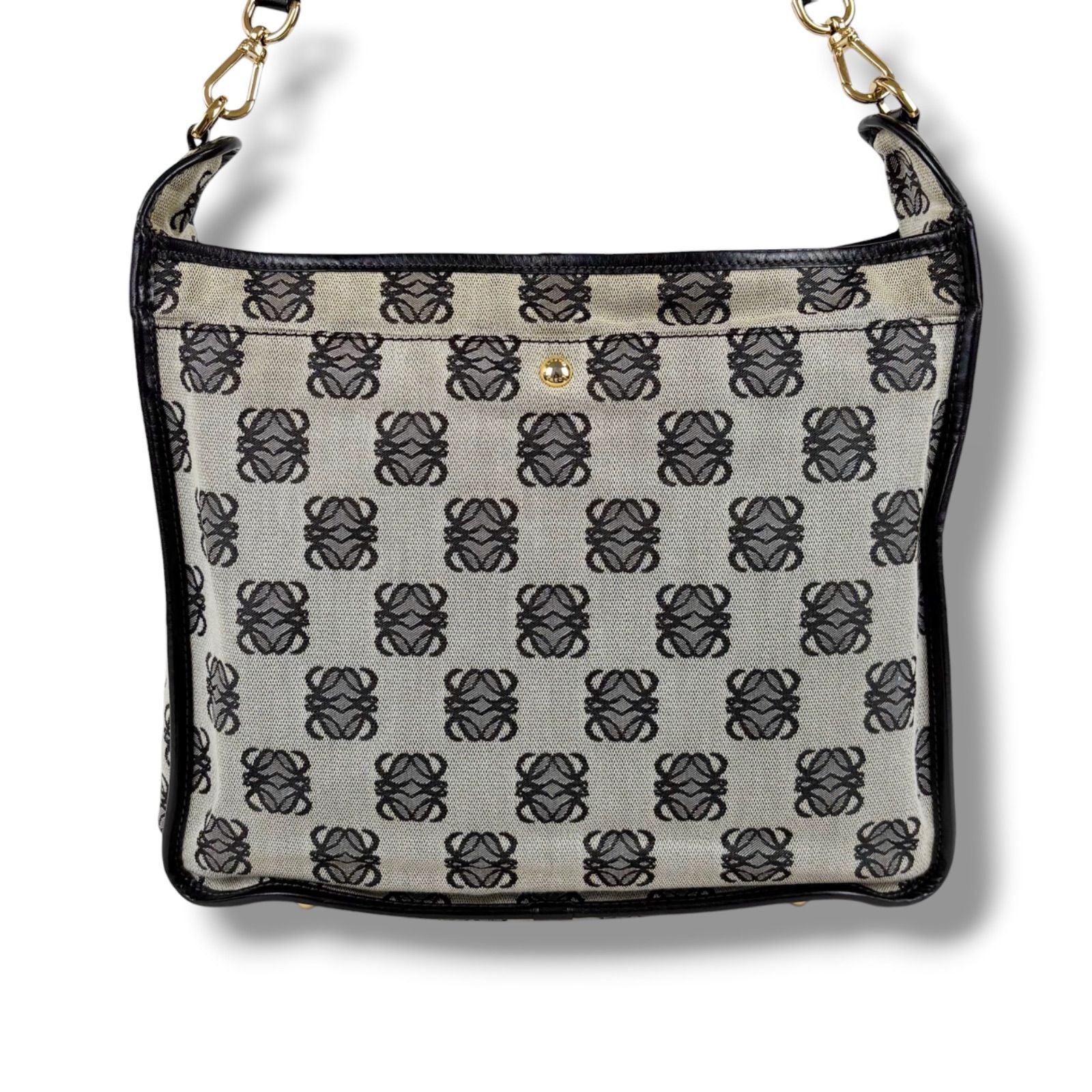 Loewe Bolso Repeat Anagram Logo Shoulder Bag Cross Navy — view 4