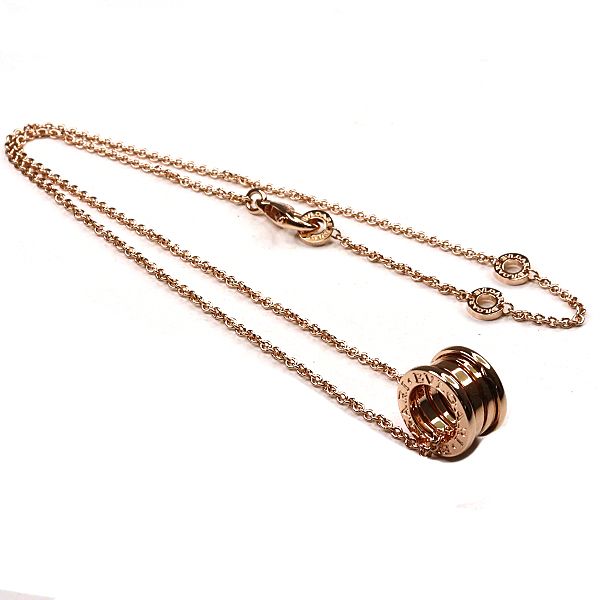Bvlgari B-zero One Necklace Pink Gold 18k Polished — view 2