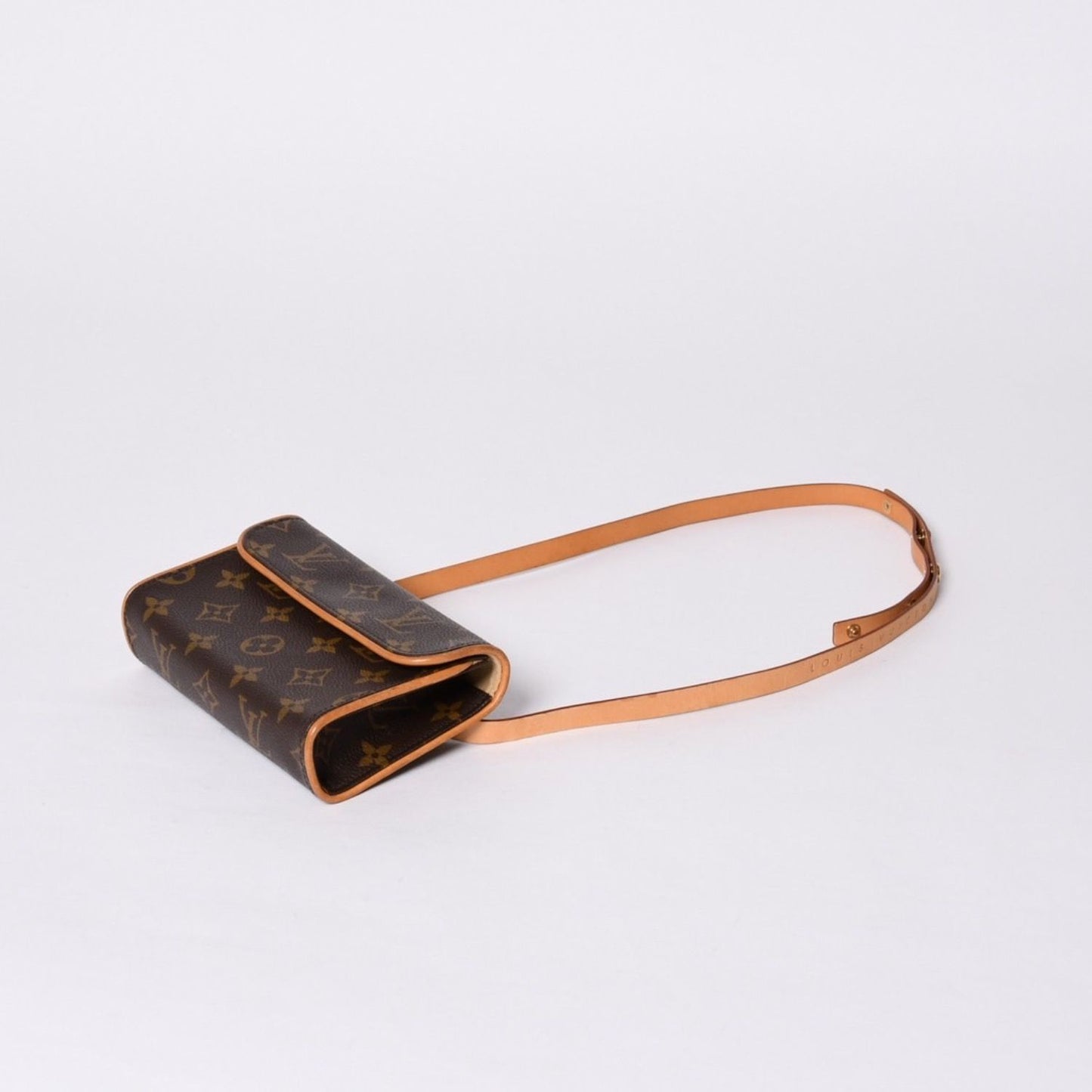 Louis Vuitton Waist Shoulder Bag Monogram Pochette Florentine Brown — view 7