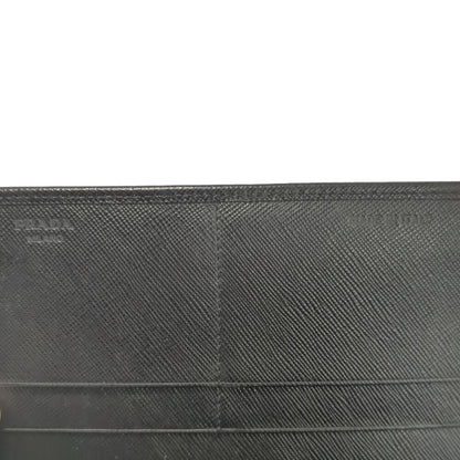 Prada Saffiano Leather Wallet Black a