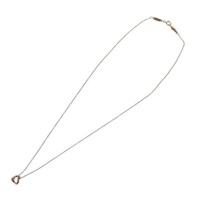 Tiffany & Co Elsa Peretti Open Heart Pendant Necklace 18k Gold — view 4