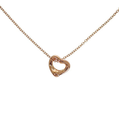Tiffany & Co Elsa Peretti Open Heart Pendant Necklace 18k Gold
