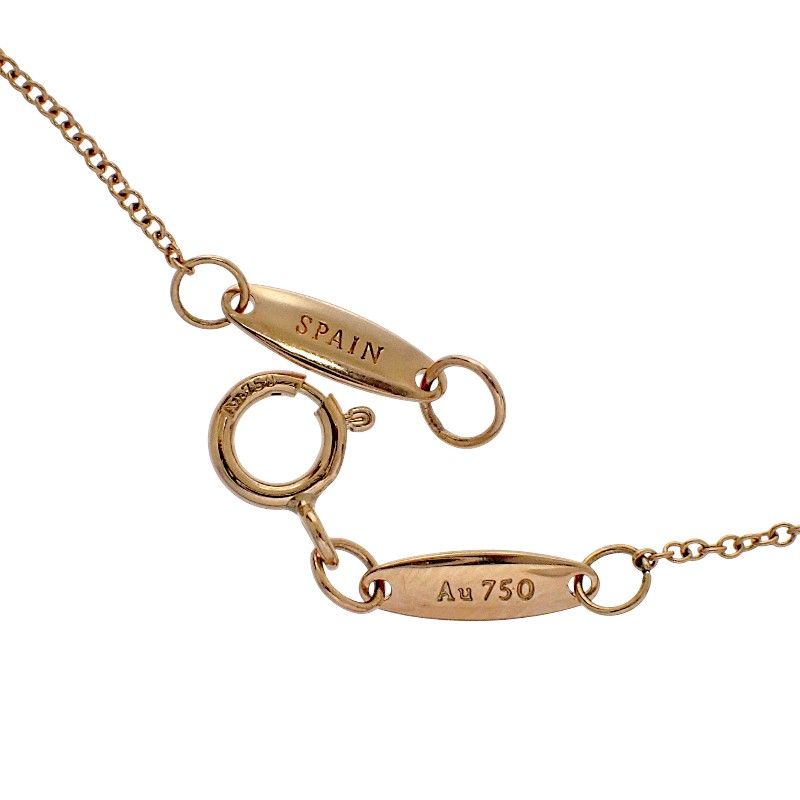 Tiffany & Co Elsa Peretti Open Heart Pendant Necklace 18k Gold — view 6