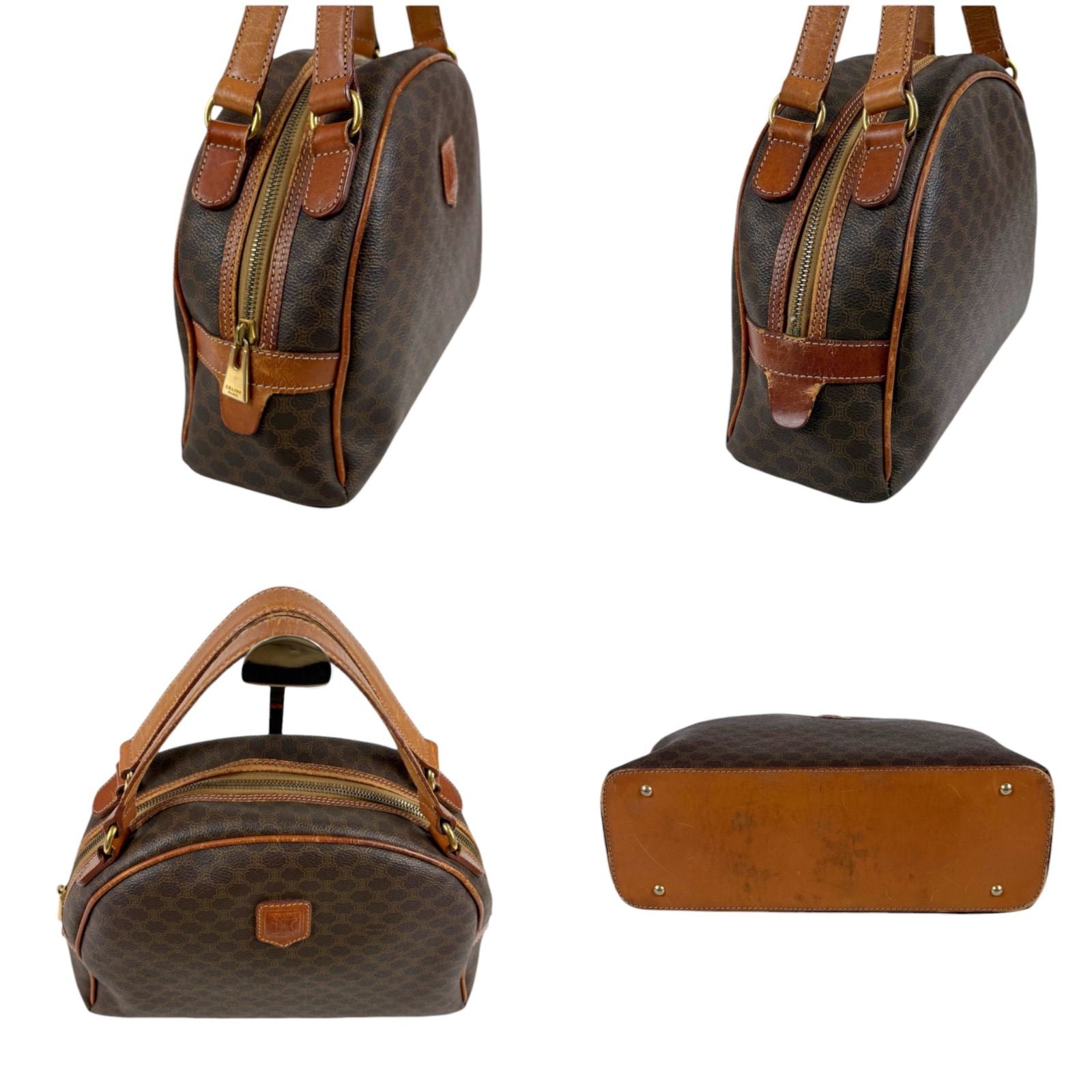 Celine Macadam Pattern Handbag Mini Tote Dome — view 3