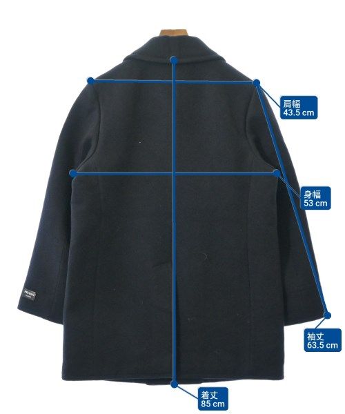 Prada Piece Coat Navy — view 6