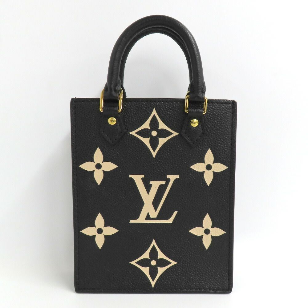 Louis Vuitton Monogram Empreinte Petite Sac Plat Black Mini Shoulder Bag — view 2
