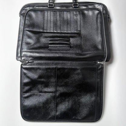 Prada Saffiano Business Briefcase Black — view 3