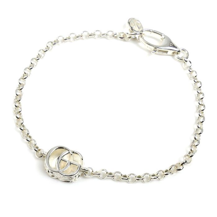 Gucci 925 Sterling Silver Double Bracelet 17 cm
