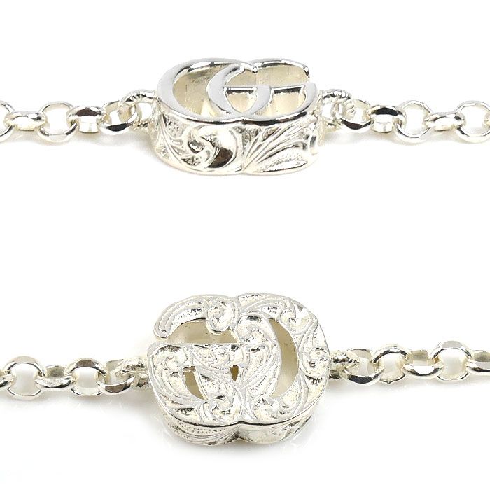 Gucci 925 Sterling Silver Double Bracelet 17 cm — view 2