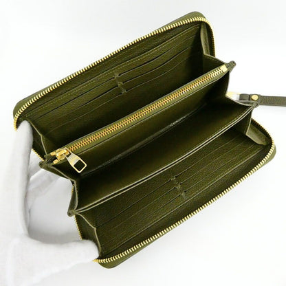 Louis Vuitton Zippy Wallet Monogram Empreinte Khaki Green Zip Around — view 5