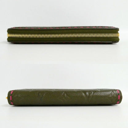 Louis Vuitton Zippy Wallet Monogram Empreinte Khaki Green Zip Around — view 3