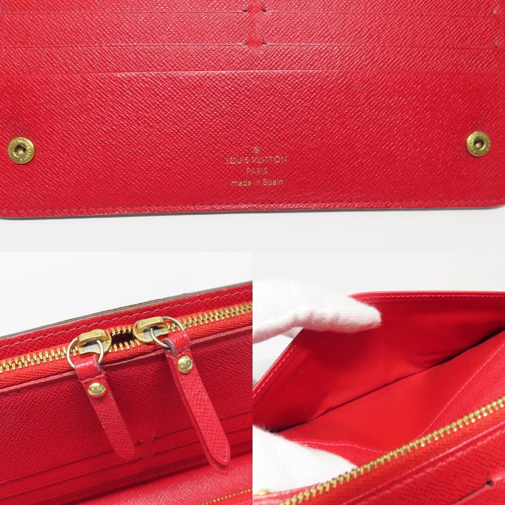 Louis Vuitton Portefeuille Unsolid Monogram Bifold Wallet Rouge Brown — view 9
