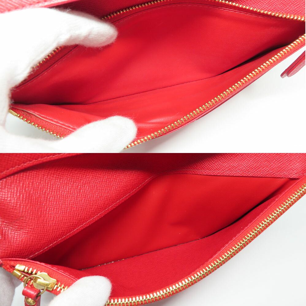 Louis Vuitton Portefeuille Unsolid Monogram Bifold Wallet Rouge Brown — view 7
