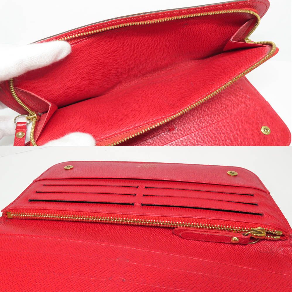 Louis Vuitton Portefeuille Unsolid Monogram Bifold Wallet Rouge Brown — view 6