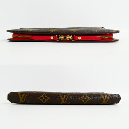 Louis Vuitton Portefeuille Unsolid Monogram Bifold Wallet Rouge Brown — view 3