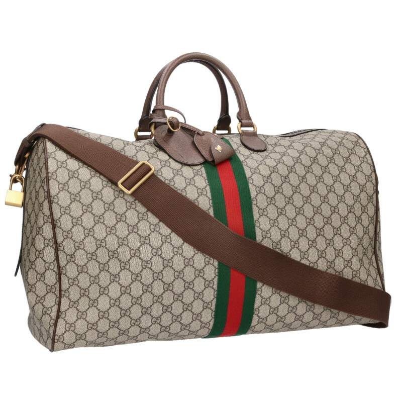 Gucci GG Supreme 2-Way Boston Bag