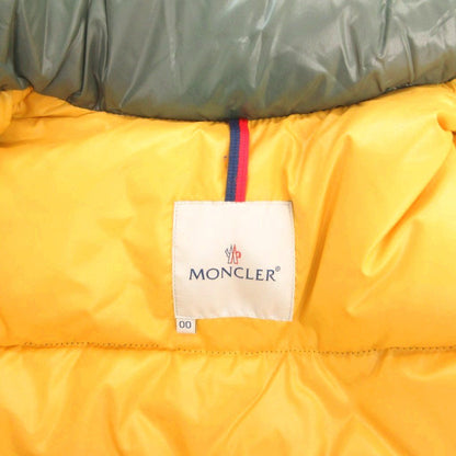 Moncler Everest Down Jacket Hood Patch Embroidery Zip Up 00 Green — view 6