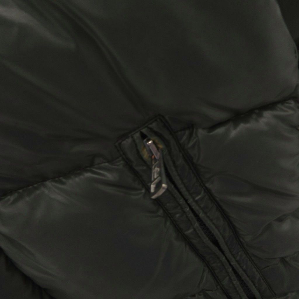 Moncler Everest Down Jacket Hood Patch Embroidery Zip Up 00 Green — view 8