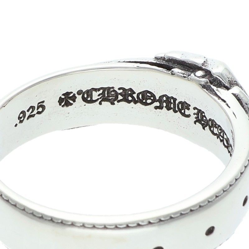 Chrome Hearts Belted CH Sml Chlogo Small Silver Ring — view 3