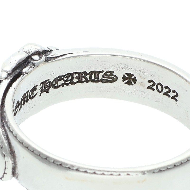 Chrome Hearts Belted CH Sml Chlogo Small Silver Ring — view 4
