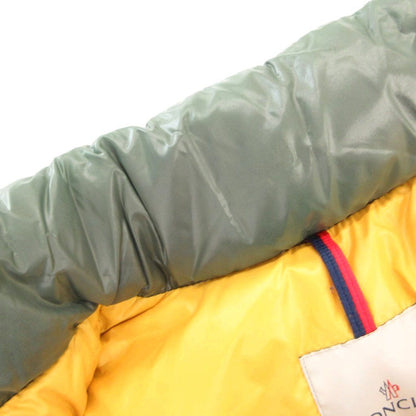 Moncler Everest Down Jacket Hood Patch Embroidery Zip Up 00 Green — view 7