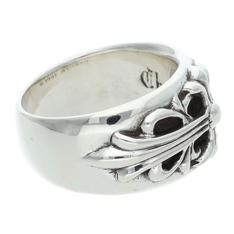 Chrome Hearts Flrl Crs Floral Cross Silver Ring — view 5
