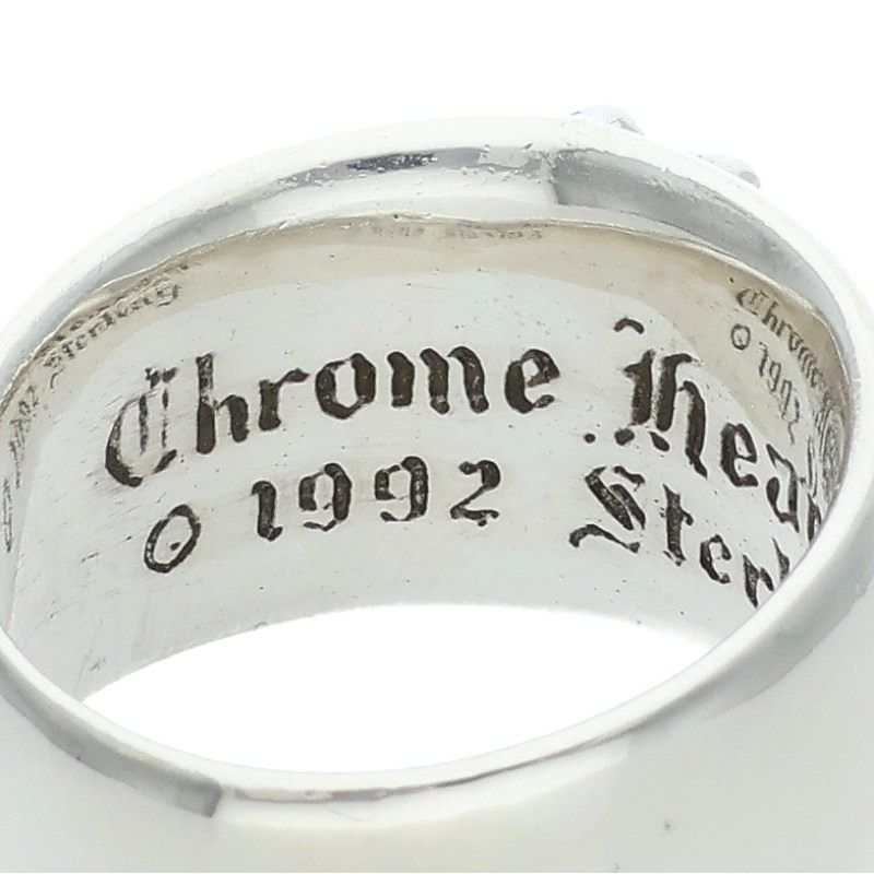 Chrome Hearts Flrl Crs Floral Cross Silver Ring — view 3