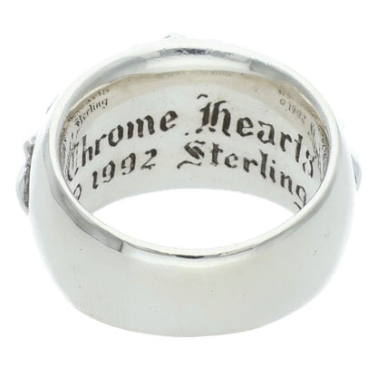Chrome Hearts Flrl Crs Floral Cross Silver Ring — view 2