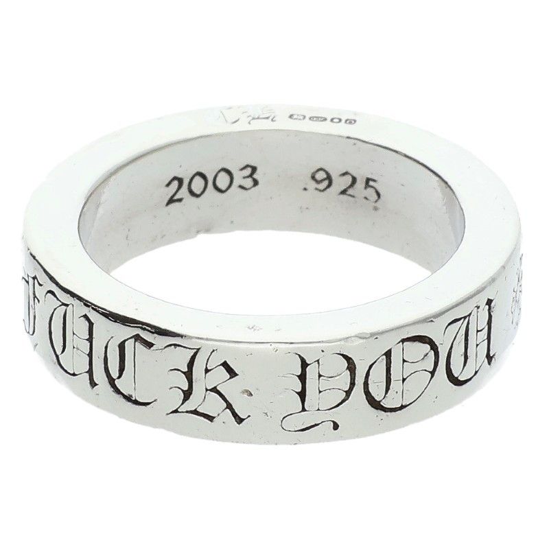 Chrome Hearts mm Spacer Fuckyou Silver Ring