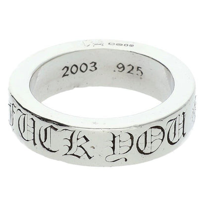 Chrome Hearts mm Spacer Fuckyou Silver Ring