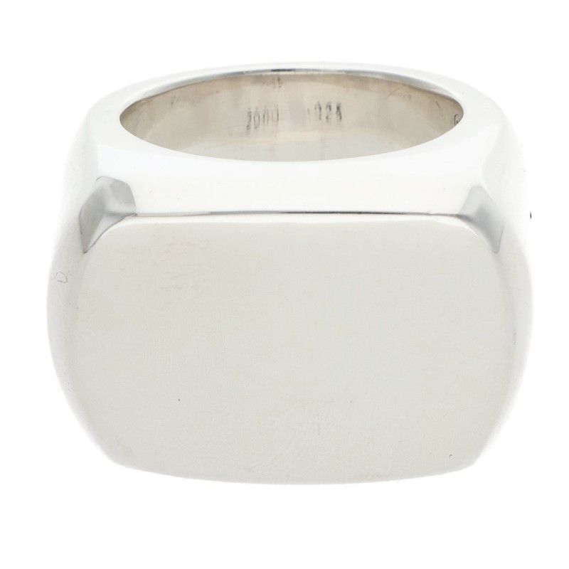 Chrome Hearts Big PJ Plain Silver Ring