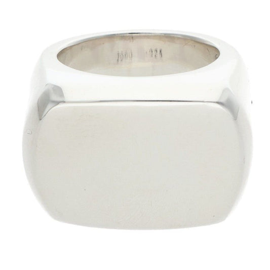 Chrome Hearts Big PJ Plain Silver Ring