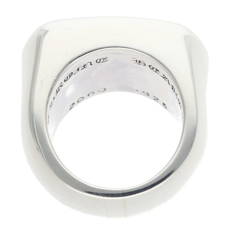 Chrome Hearts Big PJ Plain Silver Ring — view 5