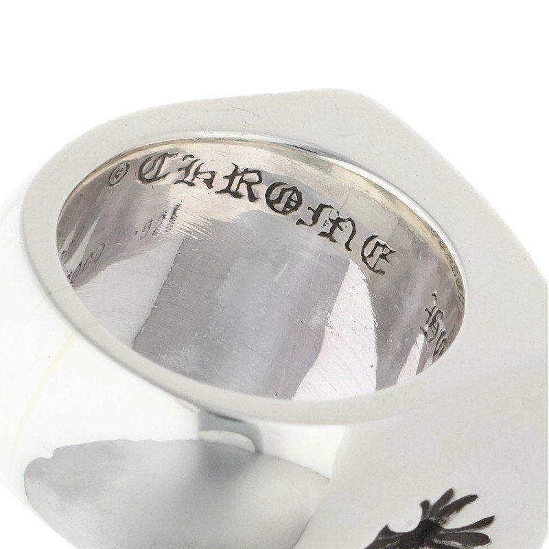 Chrome Hearts Big PJ Plain Silver Ring — view 3