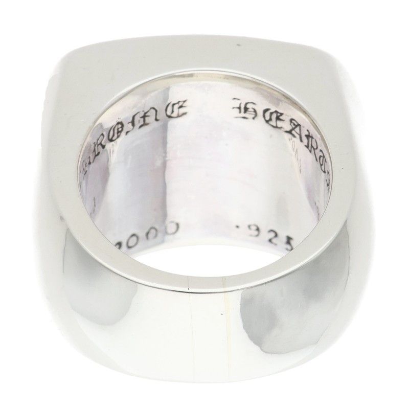 Chrome Hearts Big PJ Plain Silver Ring — view 2