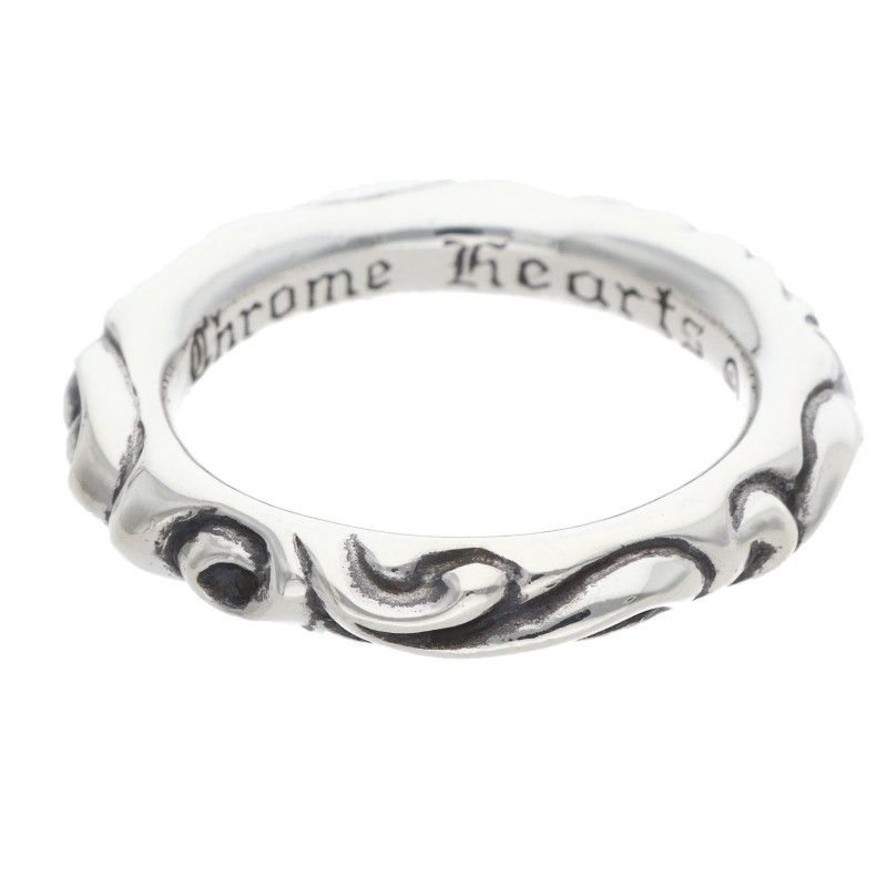 Chrome Hearts Scrl Band Scroll Silver Ring