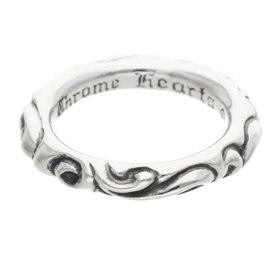 Chrome Hearts Scrl Band Scroll Silver Ring