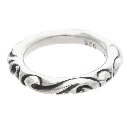 Chrome Hearts Scrl Band Scroll Silver Ring — view 2