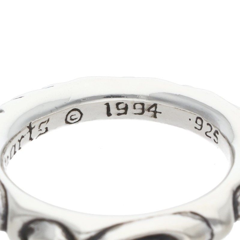 Chrome Hearts Scrl Band Scroll Silver Ring — view 4