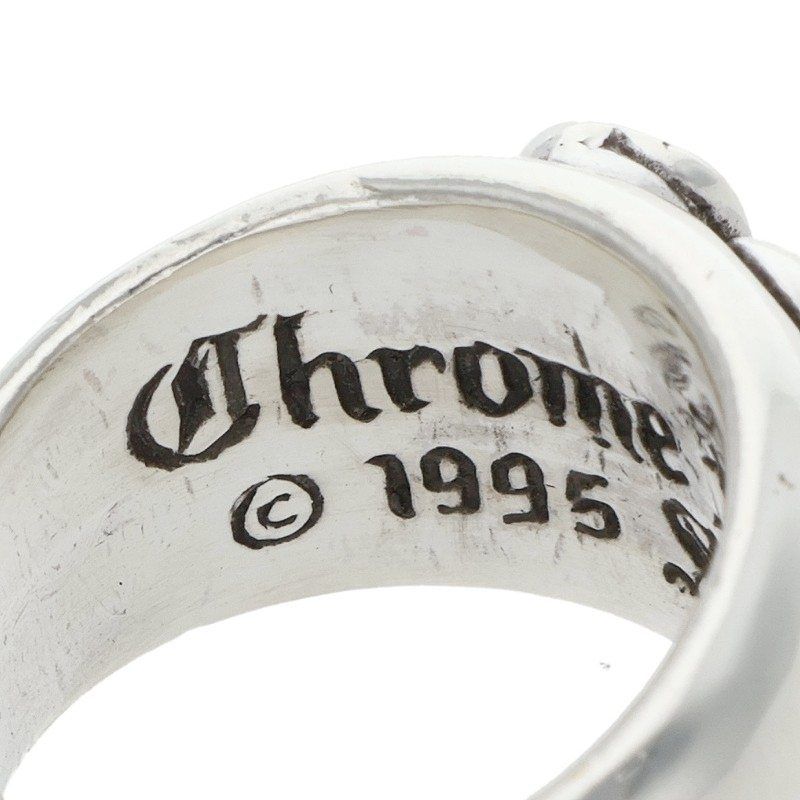 Chrome Heart in Band Silver Ring — view 3