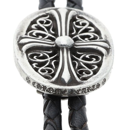 Chrome Hearts Bolotie Ovaltiny Tiny Classic Loop Tie Leather Necklace — view 3