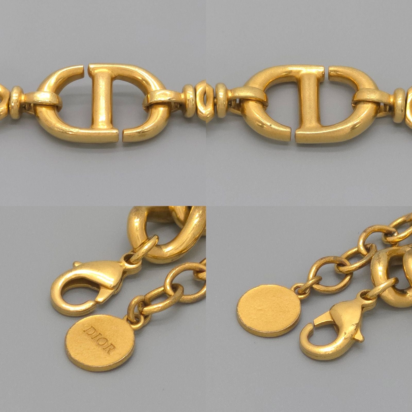 Dior CD Navy Bracelet Gold — view 6