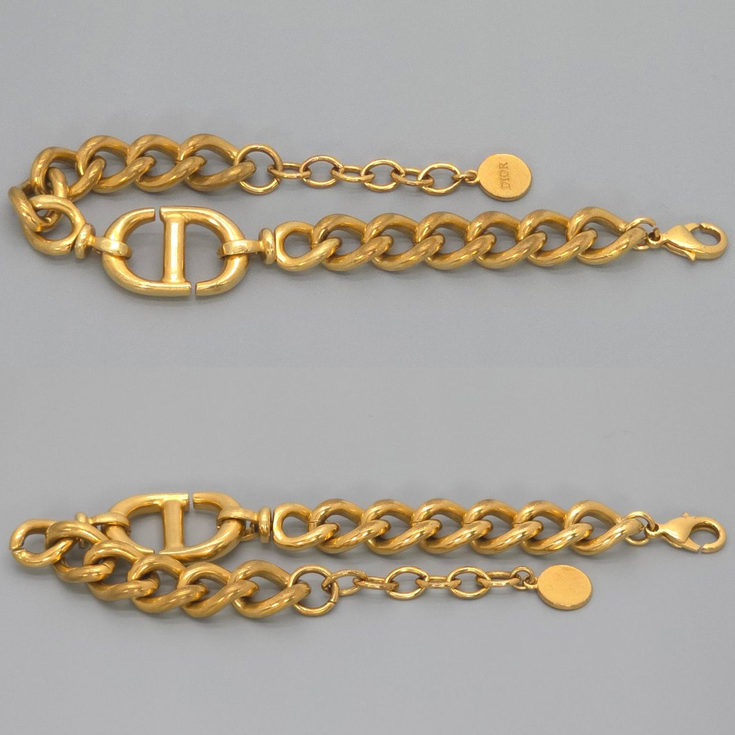 Dior CD Navy Bracelet Gold — view 3