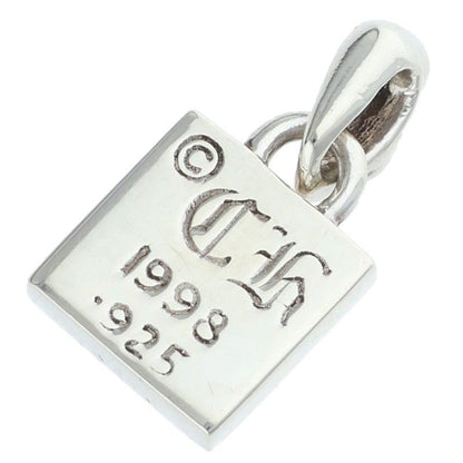 Chrome Hearts Framed CH Plus Charm Silver Necklace Top — view 2