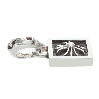 Chrome Hearts Framed CH Plus Charm Silver Necklace Top — view 3