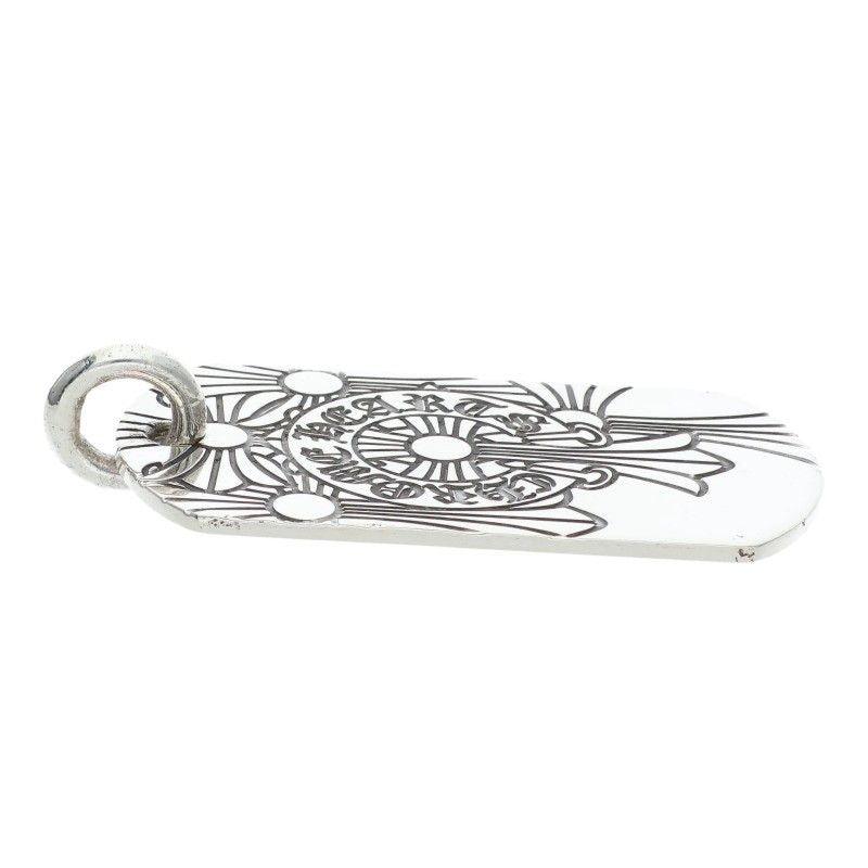 Chrome Hearts D Tag Lrg God Bless God Breath Dog Tag Large Necklace Top — view 3