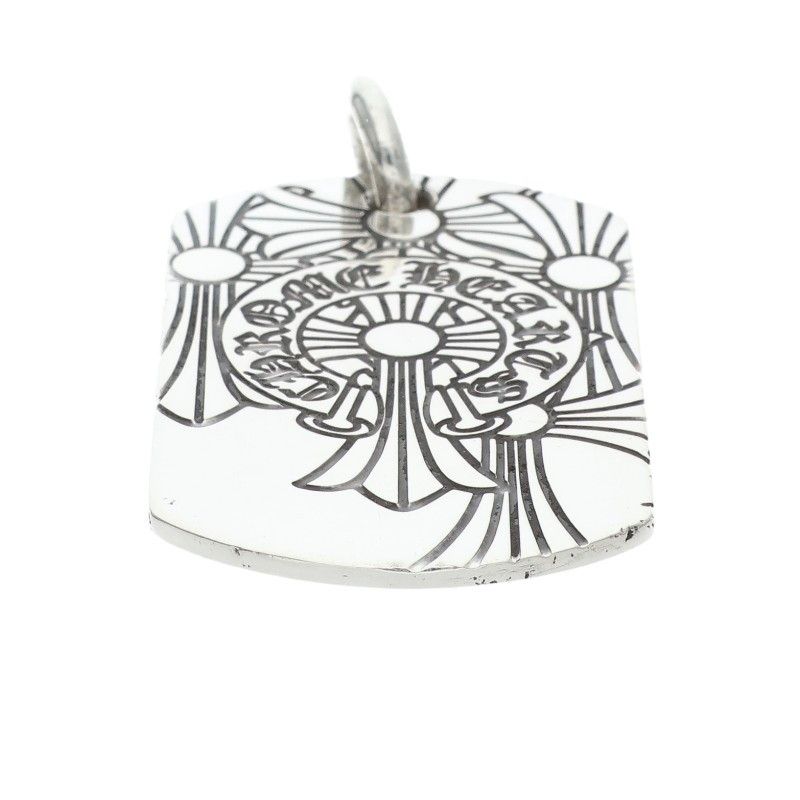 Chrome Hearts D Tag Lrg God Bless God Breath Dog Tag Large Necklace Top — view 5